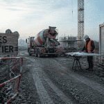 acces chantier chemin tout-venant ouvrier