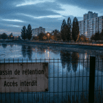 bassin de rétention inconvénients vue urbaine