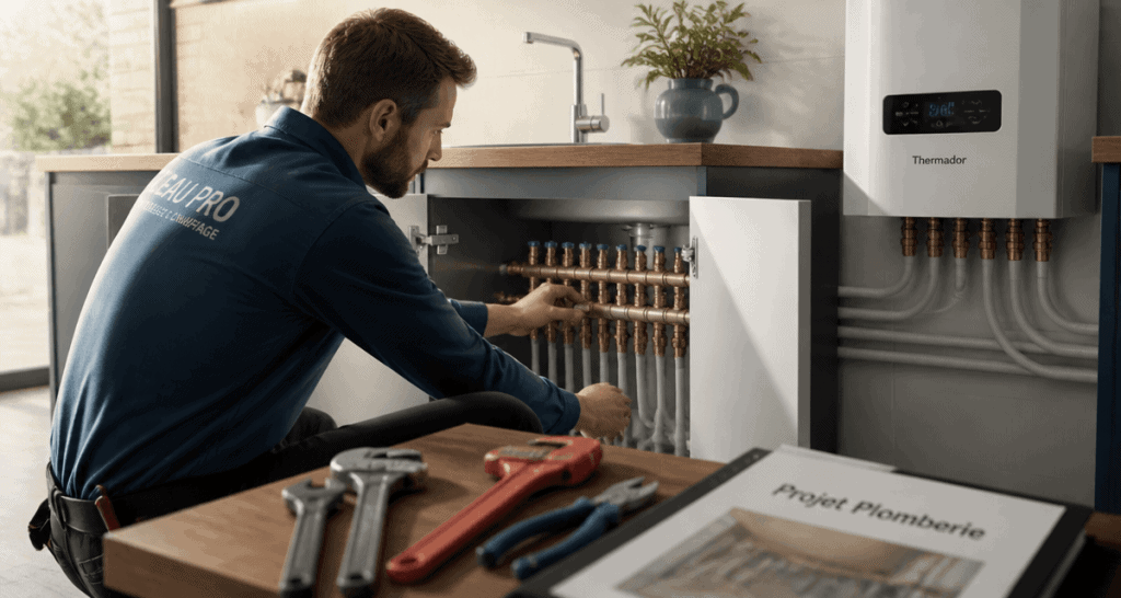 batievol plomberie et chauffage artisan cuisine moderne
