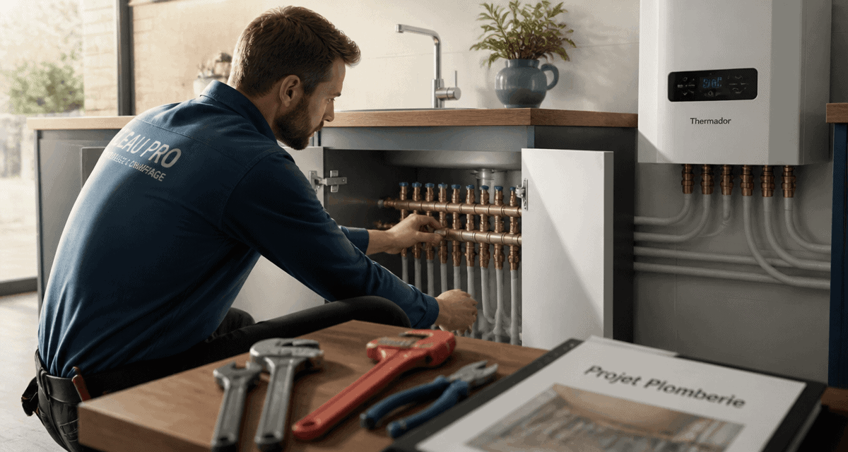 batievol plomberie et chauffage artisan cuisine moderne