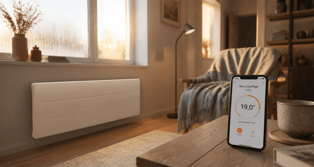chauffage individuel electrique radiateur inertie sous fenêtre
