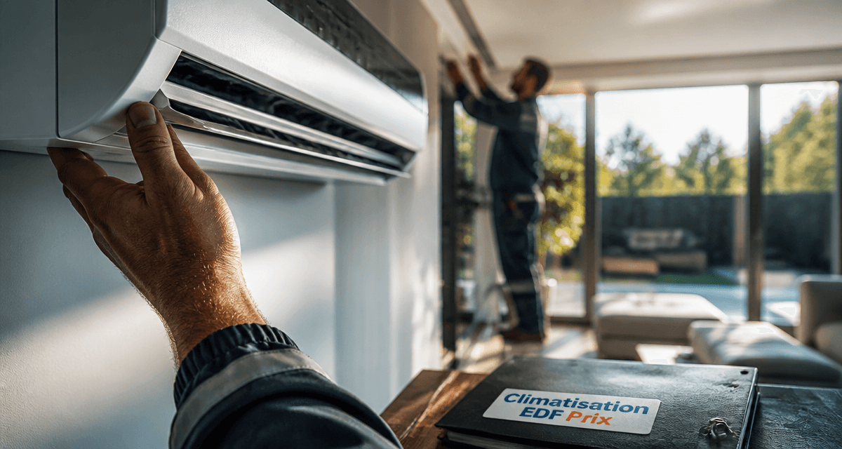 climatisation edf prix pompe à chaleur salon