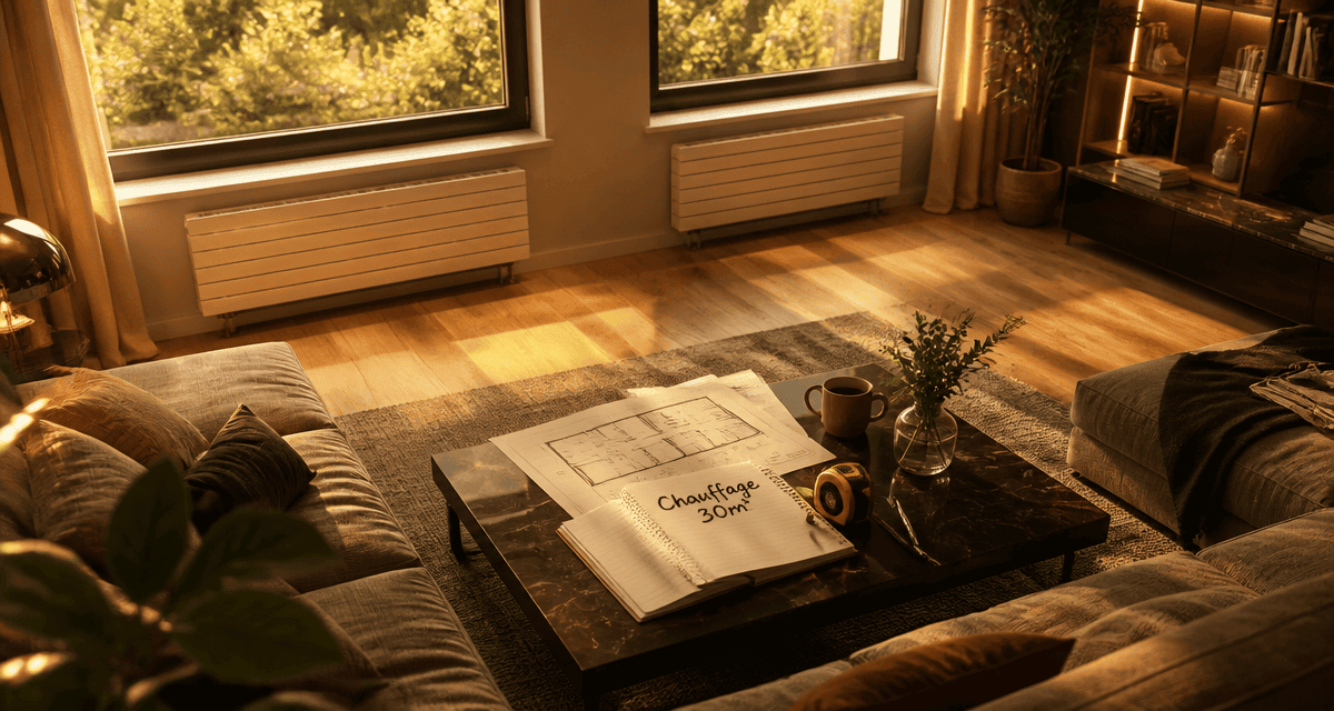 combien de radiateur pour 30m2, deux radiateurs sous fenêtres