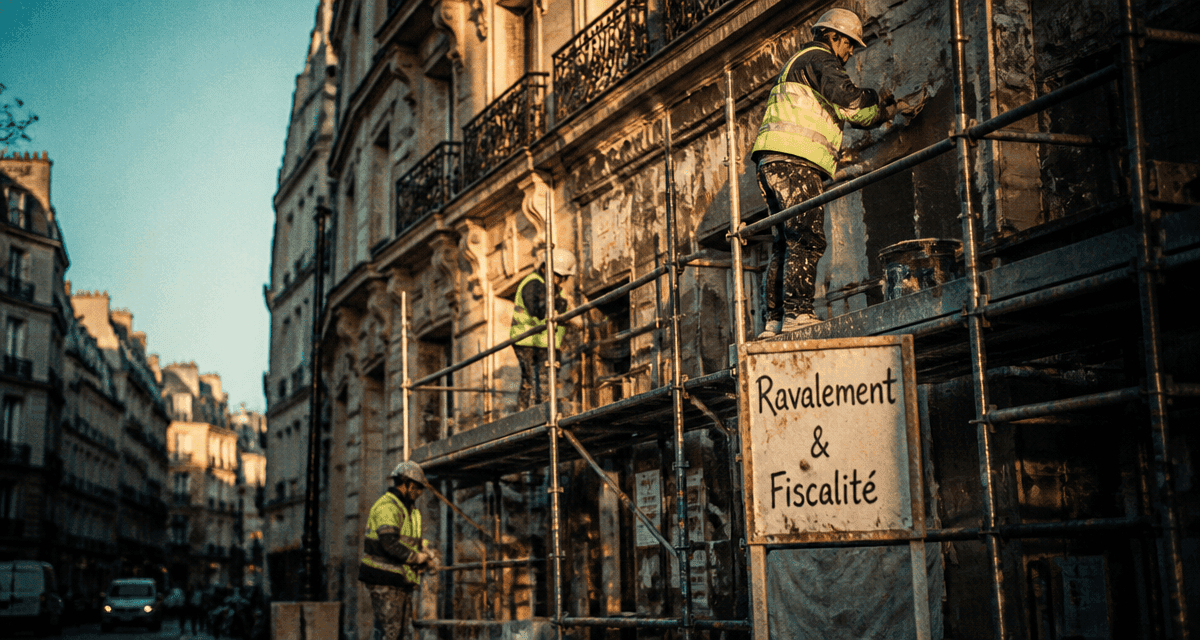 comment déclarer un ravalement de façade aux impôts immeuble haussmannien