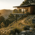 Constructeur maison sur pilotis en bois sur terrain en pente