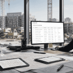 ged btp chef de projet sur chantier moderne