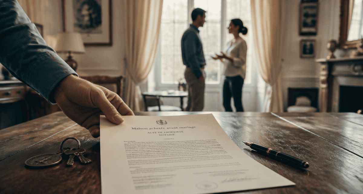 maison achetée avant mariage sans contrat acte notarié clés