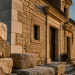 Maison pierre de taille façade calcaire granit grès