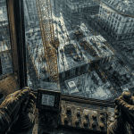 metier grutier cabine grue chantier urbain