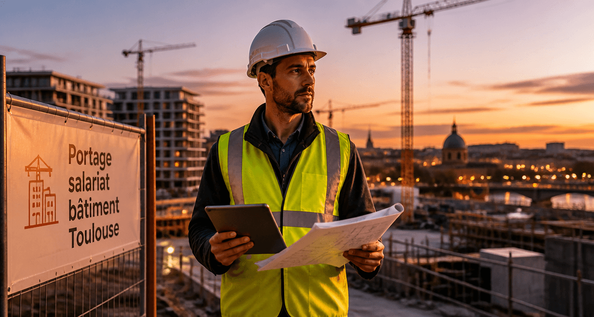 Portage salarial bâtiment Toulouse sur chantier urbain