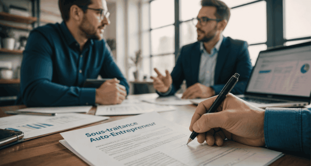 Signature contrat sous traitance auto entrepreneur