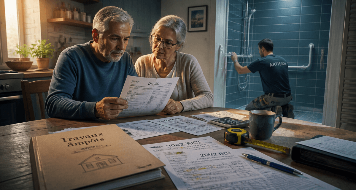 travaux maison impots seniors devis artisan
