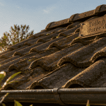 Toit tuile béton durée de vie au lever du soleil