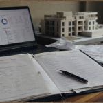 avis nexity : dossier immobilier et suivi de chantier sur table