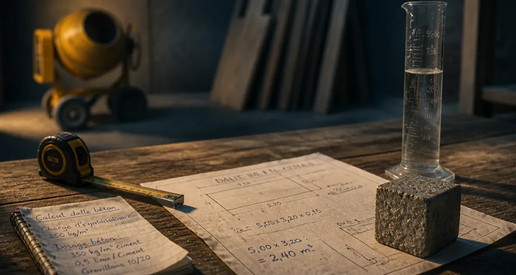 Calcul m3 beton : formule et astuces pour estimer la quantité