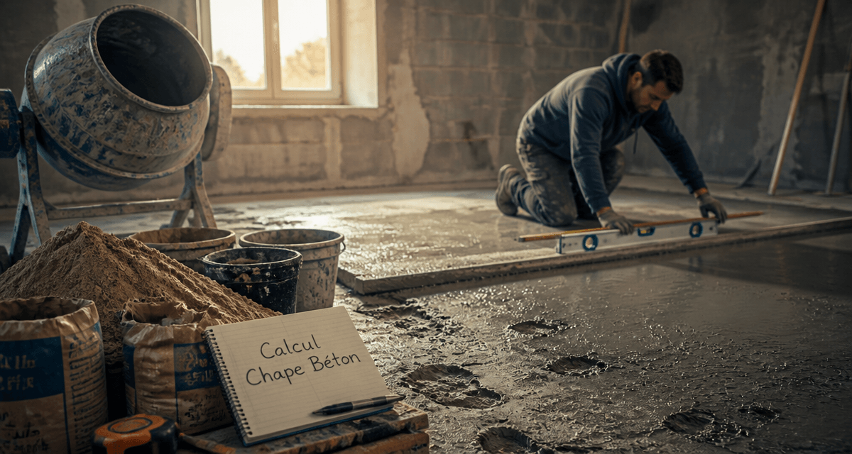 calcul pour une chape vérification épaisseur