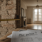 comment reconnaitre un mur porteur avec mètre ruban et plans