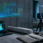 Lasergrammétrie : nuage de points 3D millimétrique sur chantier