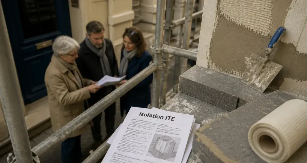 Obligation isolation extérieure immeuble ancien : chantier ITE en copropriété