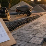 Pose pavé prix m2 : pavés autobloquants en chantier