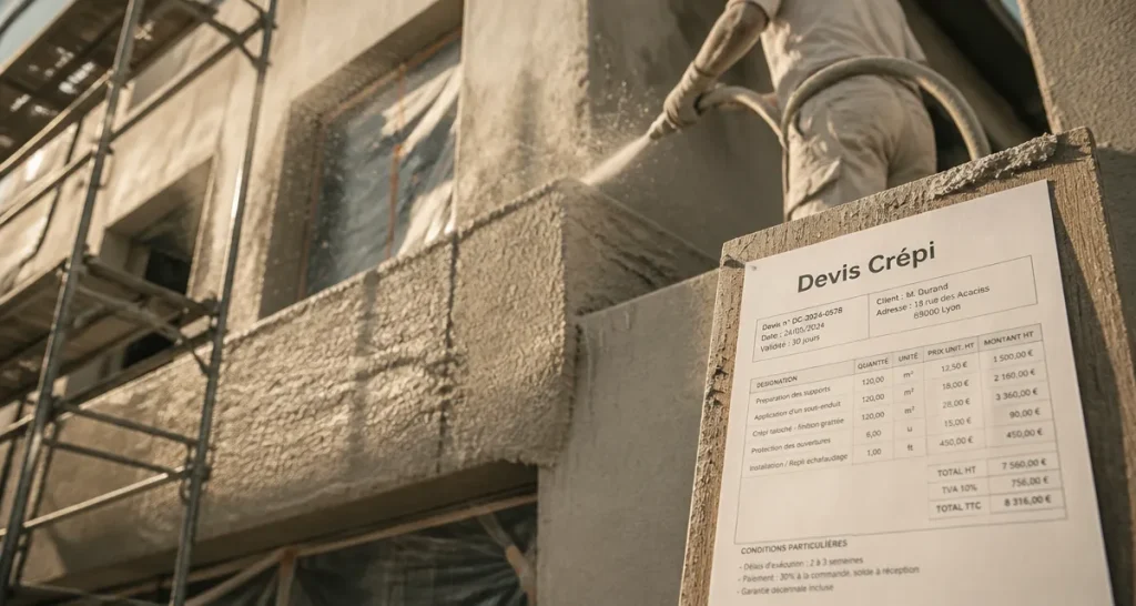 Prix crepi maison 100m2, devis crépi et façade en rénovation