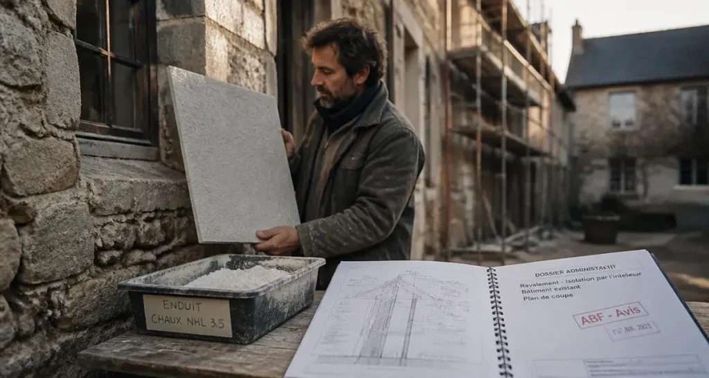 Refus isolation extérieure ABF : dossier administratif et artisan