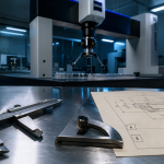 Tolérances géométriques : mesure au pied à coulisse en atelier de métrologie