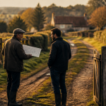 Travaux sur servitude de passage portail chemin rural