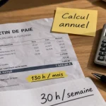 130h par mois combien par semaine : fiche de paie 30 h/semaine