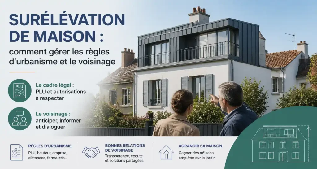 Surélévation de maison : comment gérer les règles d’urbanisme et le voisinage