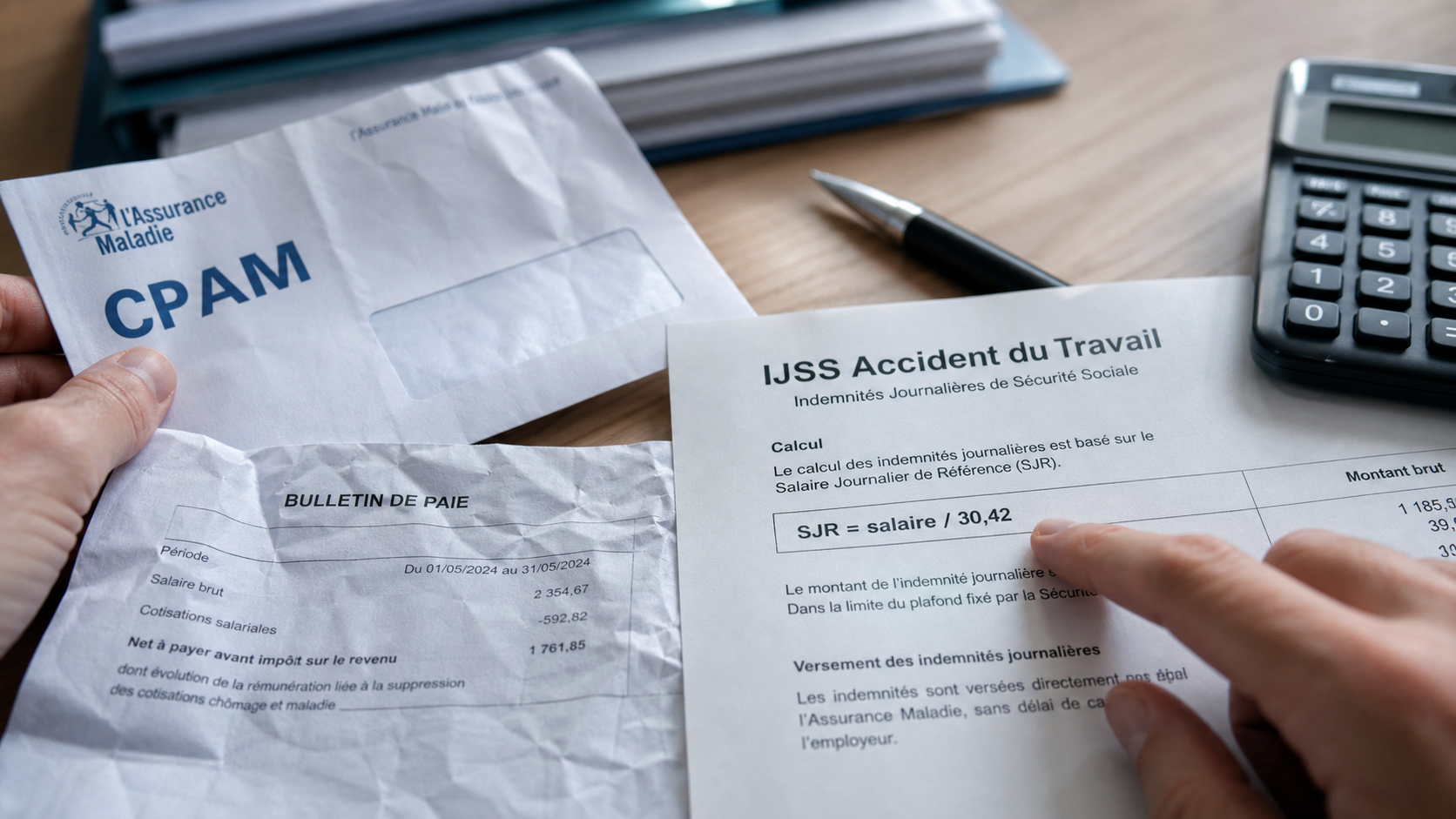 Calcul ijss accident du travail : formule, plafonds, taux