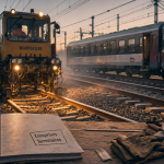 Entreprise ferroviaire France : gare française, maintenance de voie et train voyageurs