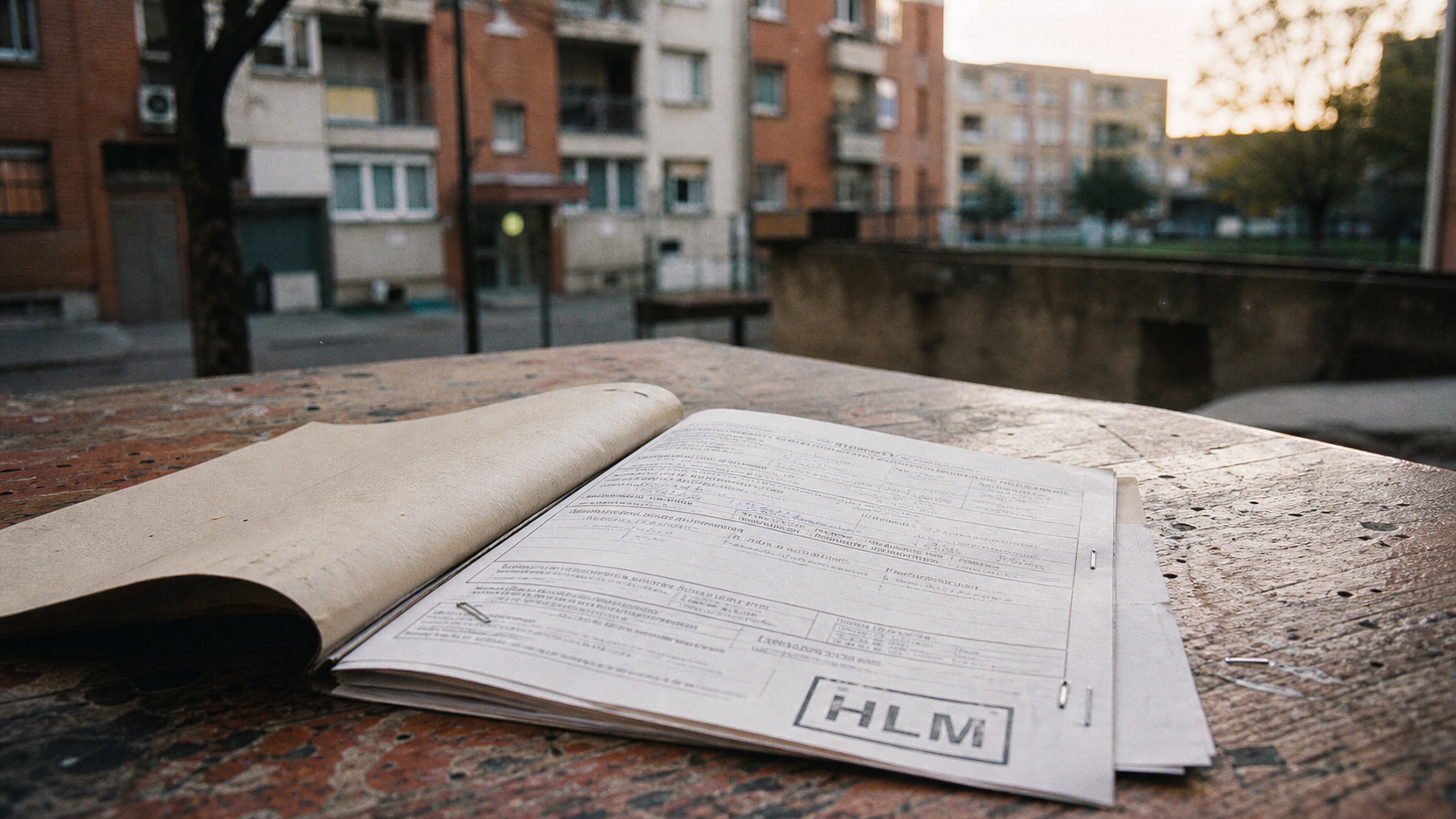 HLM abréviation sur un dossier de logement social