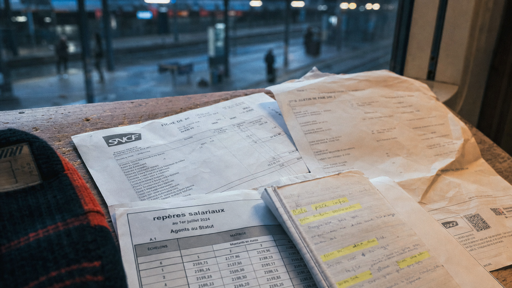 Salaires SNCF : fiche de paie contrôleur et repères salariaux 30 250 €