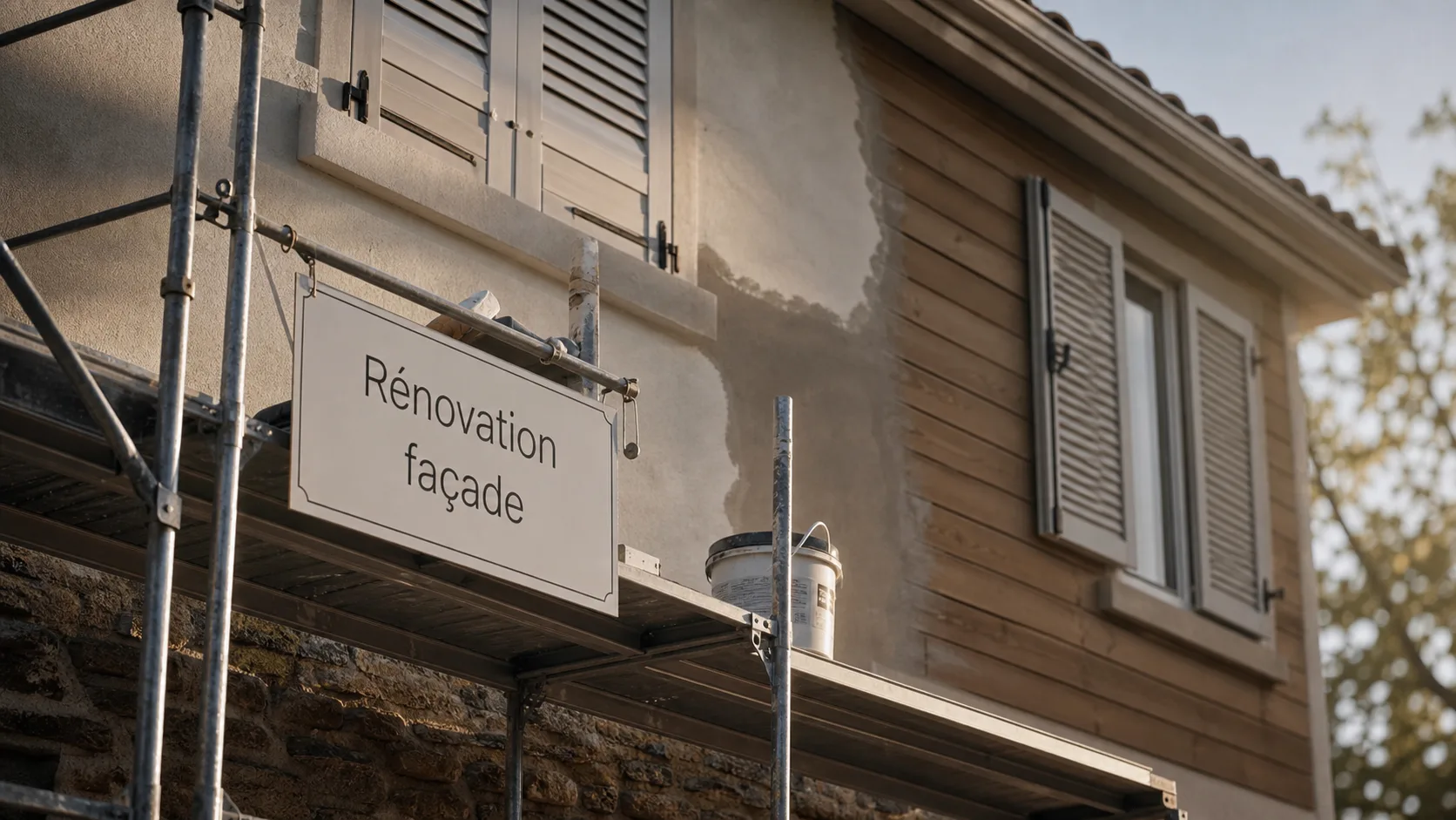 Solutions rénover ou embellir façade : enduit, bardage bois et peinture extérieure