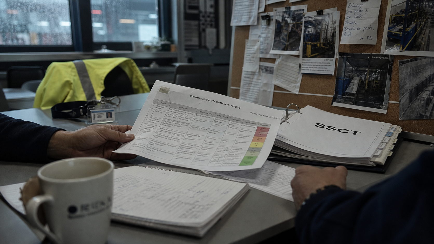 SSCT définition : réunion et document SSCT au travail