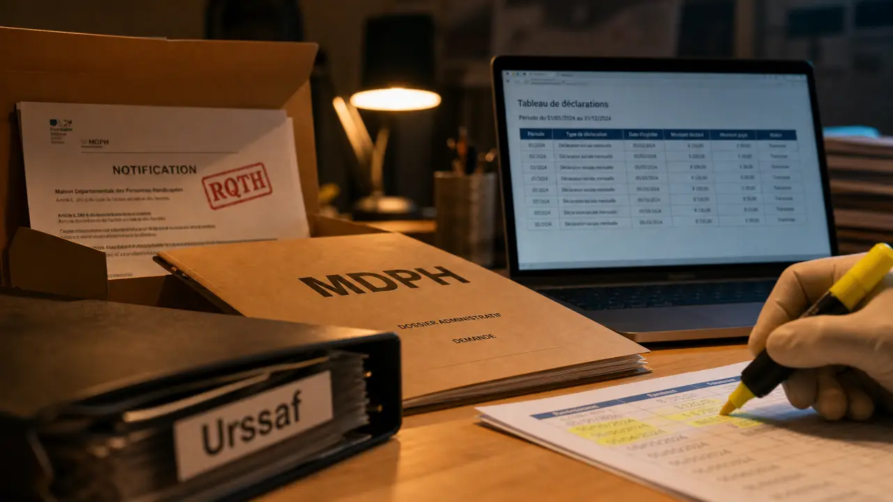 Travailleur indépendant handicapé Urssaf : RQTH, DSN et OETH