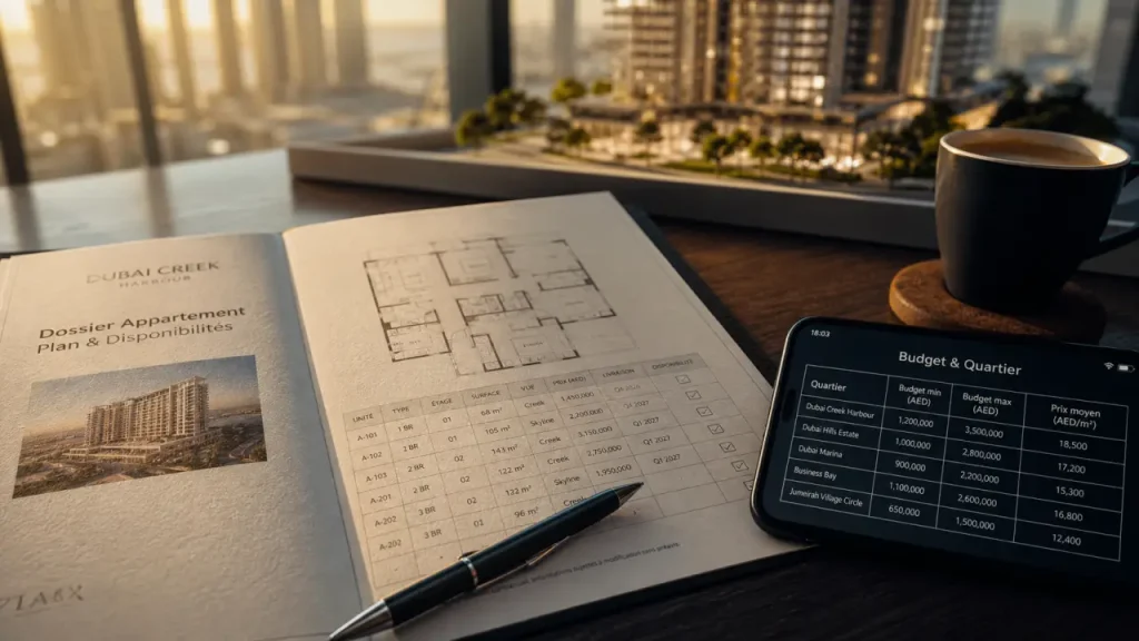 Achat dubai appartement : plan, budget et quartiers à vérifier