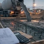 Beton fondation : fouille, coffrage bas et coulage de béton