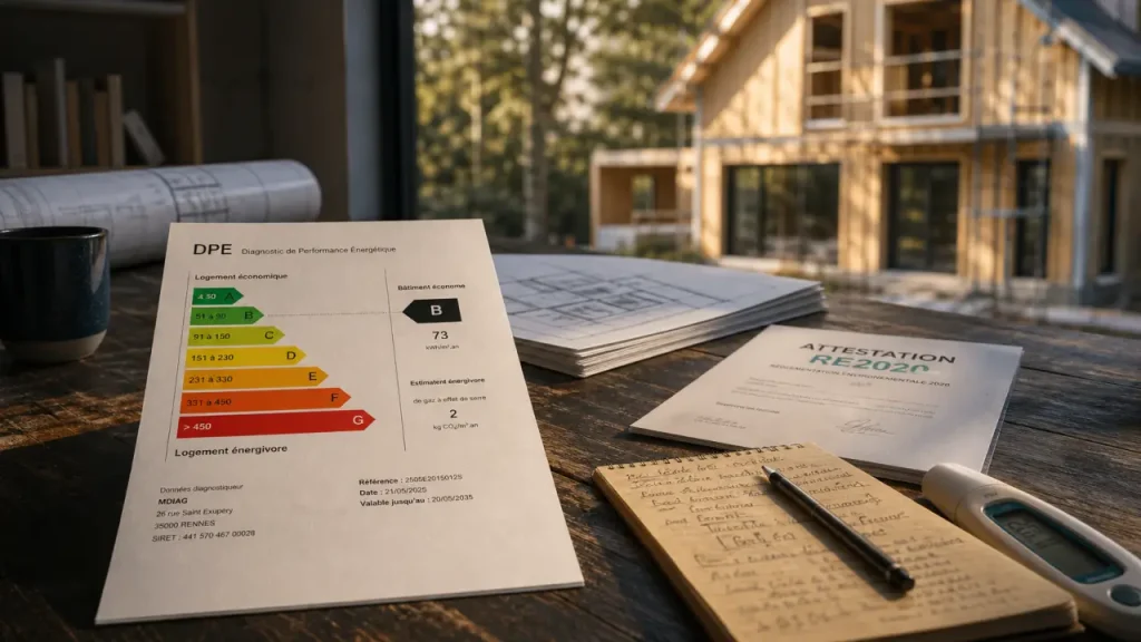 DPE maison neuve : ce qui fait vraiment grimper la note énergétique