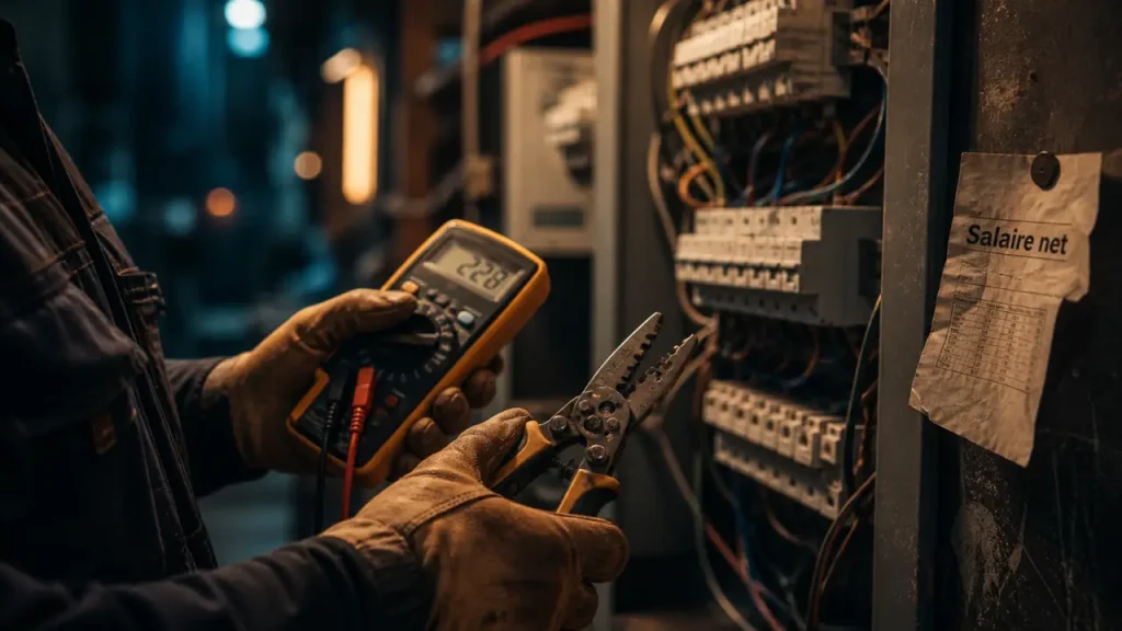 Salaire net d’un électricien : 1 485 € débutant, 1 823 € confirmé et primes en plus
