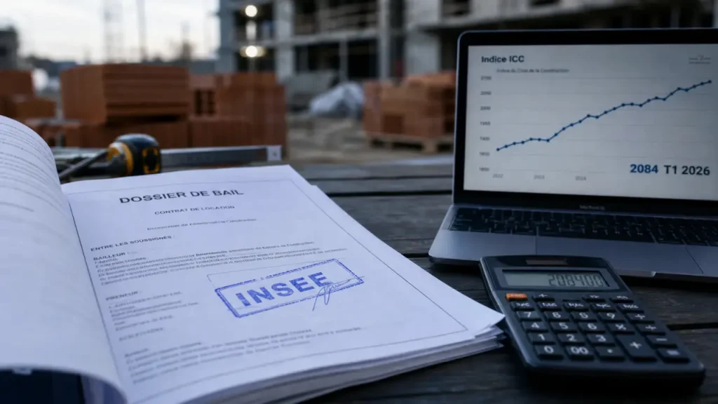 Indice de construction : 2084 au 1er trimestre 2026, calcul et pièges à éviter pour réviser un loyer