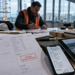 Logiciel gestion chantier photovoltaïque : planning chantier, photos toiture et rentabilité sur fiches