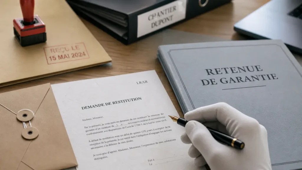 Restitution de la retenue de garantie sur travaux : les mentions à ne pas oublier dans votre lettre