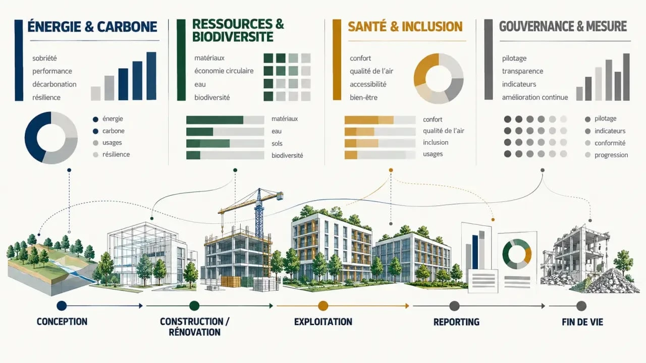 RSE immobilière : cycle de vie d’un bâtiment et principaux axes environnementaux, sociaux et de gouvernance