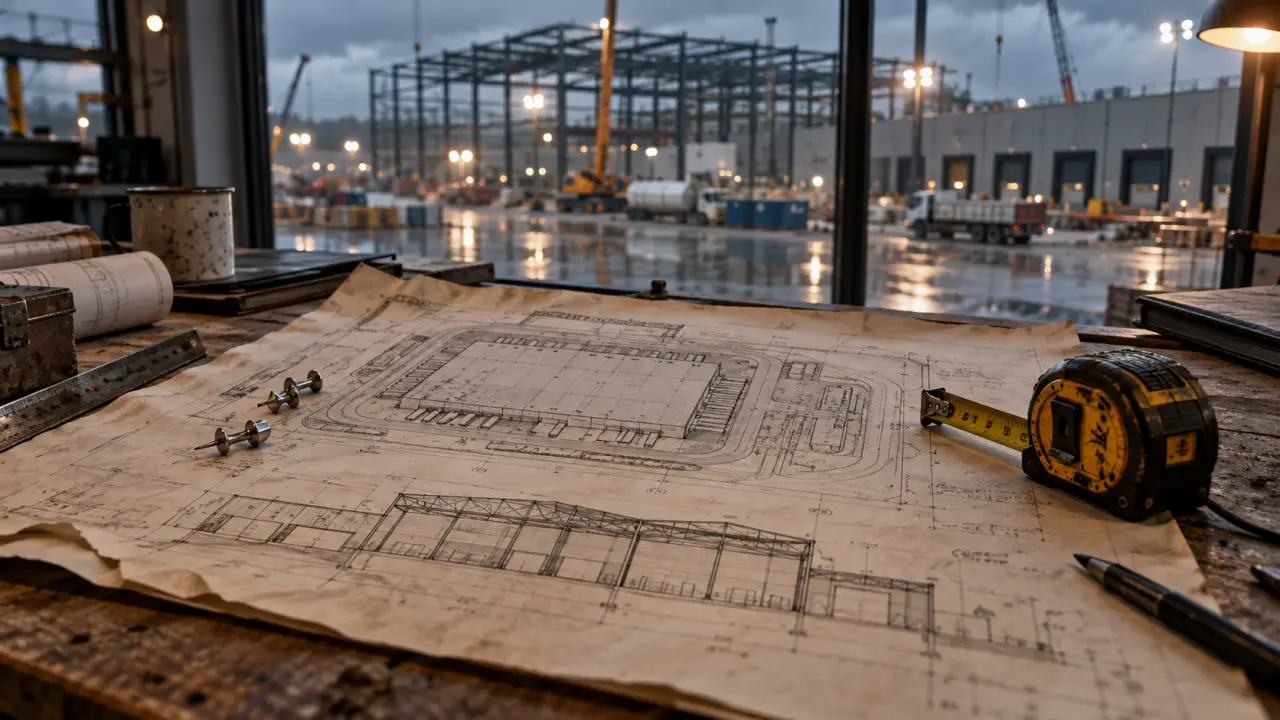 Construction bâtiment industriel : plan et coupe pour estimer le vrai coût