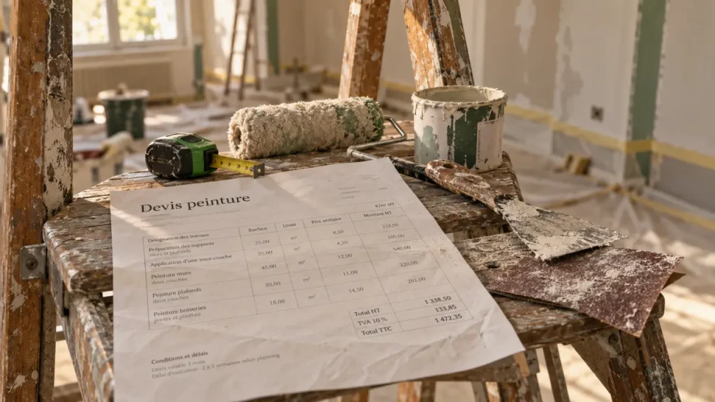 Devis en peinture : le prix au m² ne suffit pas pour bien comparer