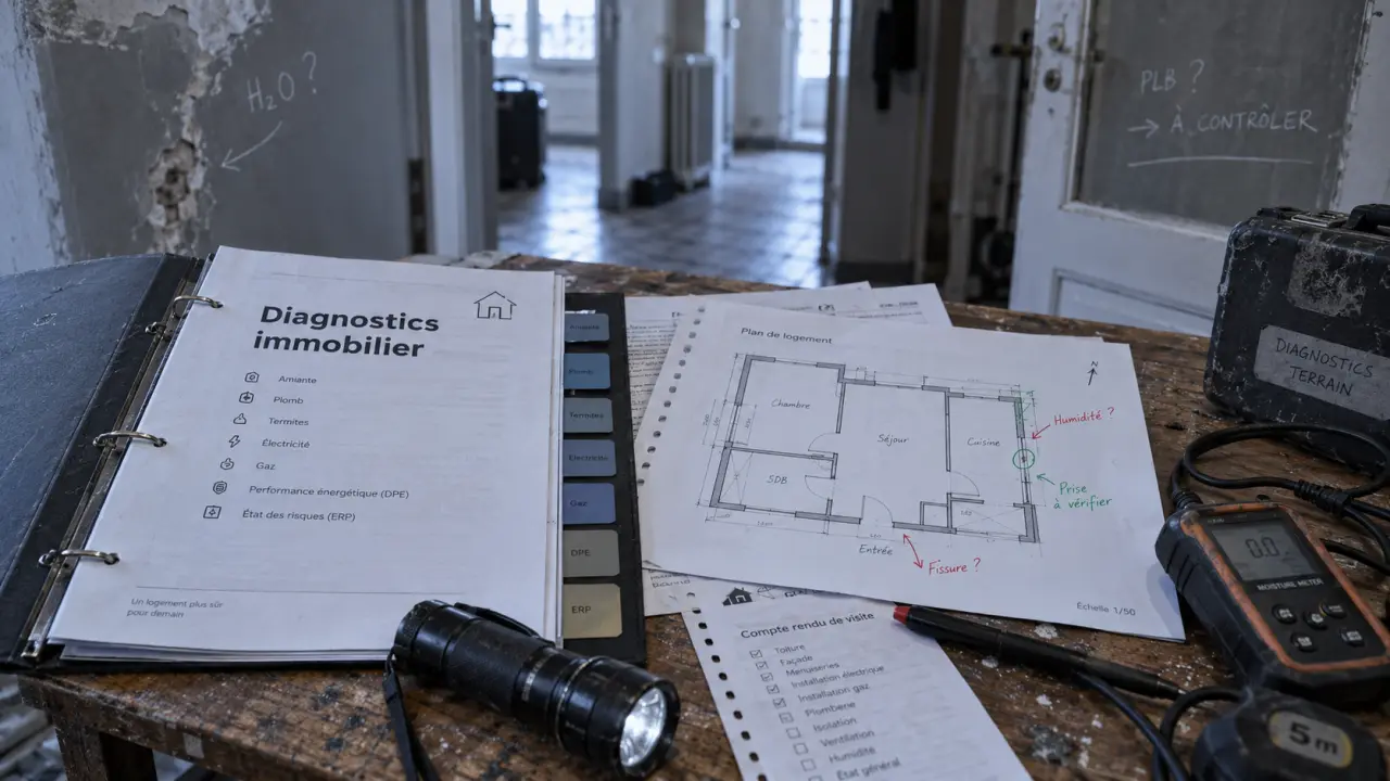 diagnostiqueur immobilier formation afpa : dossier diagnostics immobiliers sur table