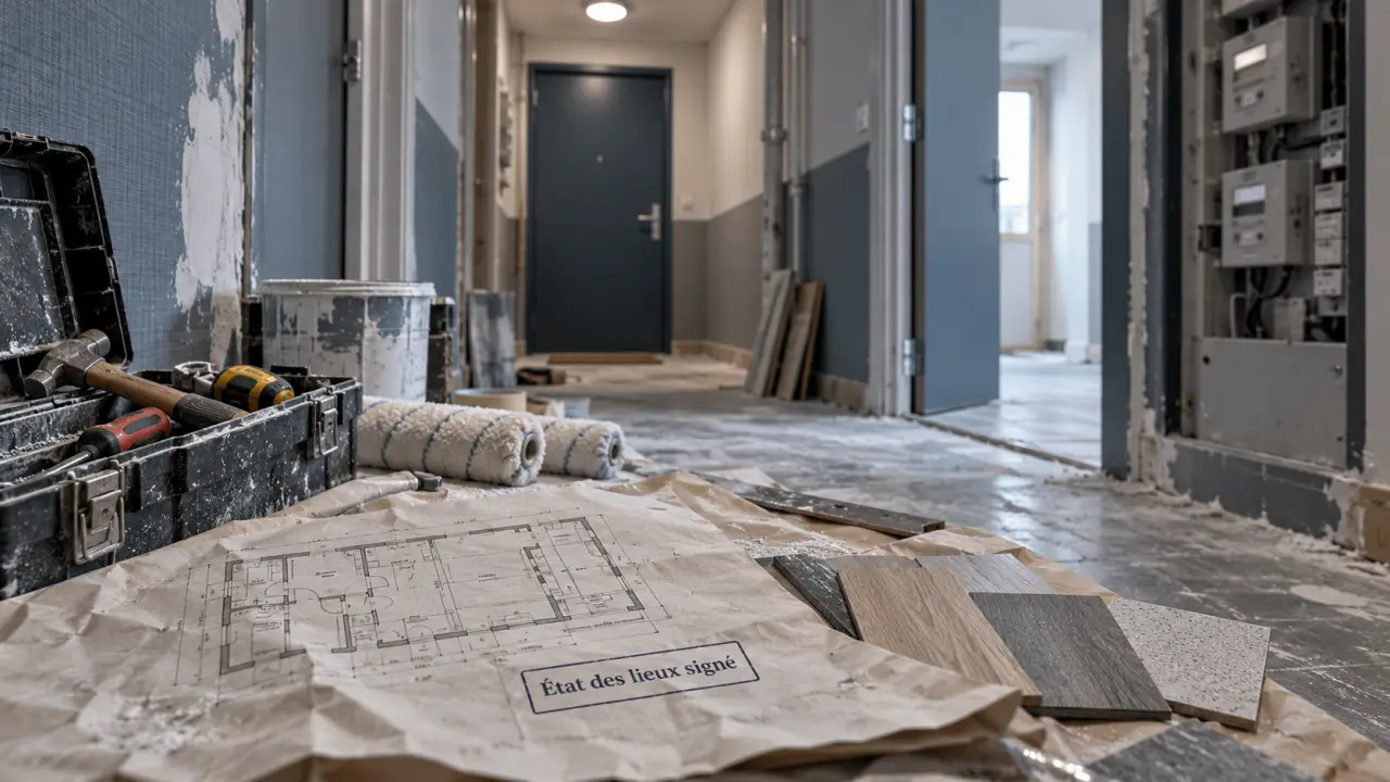 Remise en état logement HLM : état des lieux signé, travaux avant relocation